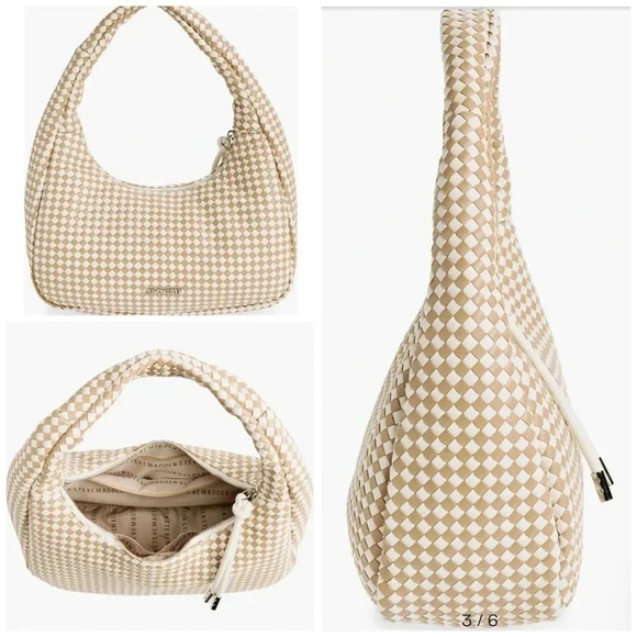 Steve Madden Win Woven Shoulder Bag - Picture 2 of 10